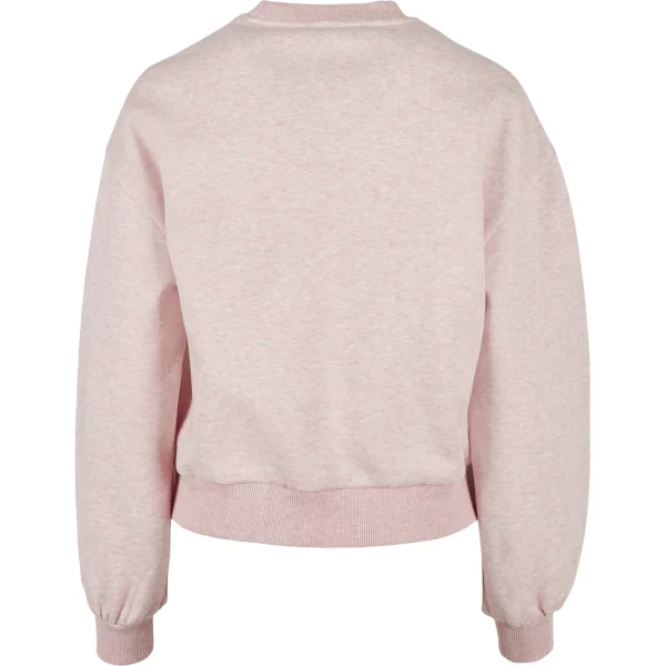 Le moins cher 👏 Mode- Lifestyle Femme Urban Classics Sweatshirt Femme Urban Classics Oversized Col Rond ROSE 🌟 5