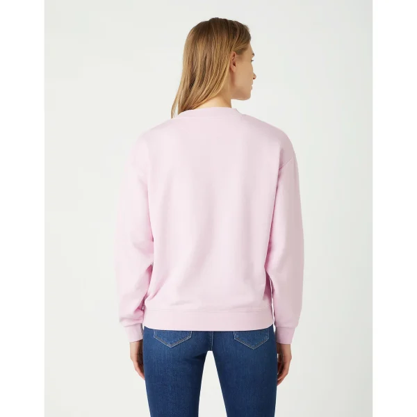 Budget ⭐ Mode- Lifestyle Femme Wrangler Sweatshirt Femme Wrangler Retro ROSE ⌛ 1