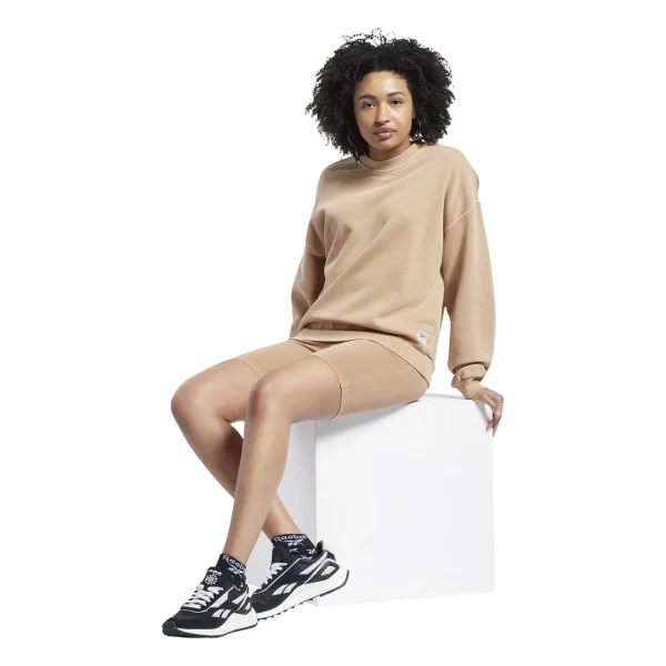 Budget ❤️ Mode- Lifestyle Femme Reebok Classics Sweatshirt Col Rond Femme Reebok Classics MARRON 😀 3