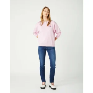 Budget ⭐ Mode- Lifestyle Femme Wrangler Sweatshirt Femme Wrangler Retro ROSE ⌛ 8