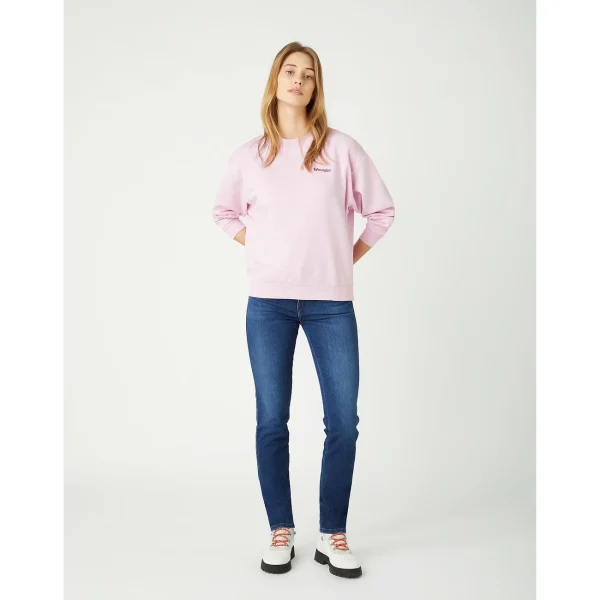 Budget ⭐ Mode- Lifestyle Femme Wrangler Sweatshirt Femme Wrangler Retro ROSE ⌛ 3