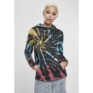 Sortie ⌛ Mode- Lifestyle Femme Urban Classics Sweatshirt Femme Urban Classics Tie Dye (grandes Tailles) MULTICOLORE 🛒 18