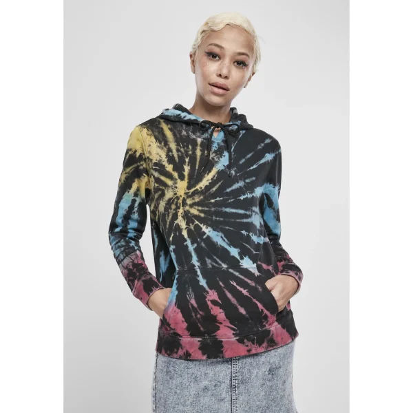 Sortie ⌛ Mode- Lifestyle Femme Urban Classics Sweatshirt Femme Urban Classics Tie Dye (grandes Tailles) MULTICOLORE 🛒 7