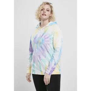 Sortie ⌛ Mode- Lifestyle Femme Urban Classics Sweatshirt Femme Urban Classics Tie Dye (grandes Tailles) MULTICOLORE 🛒 10