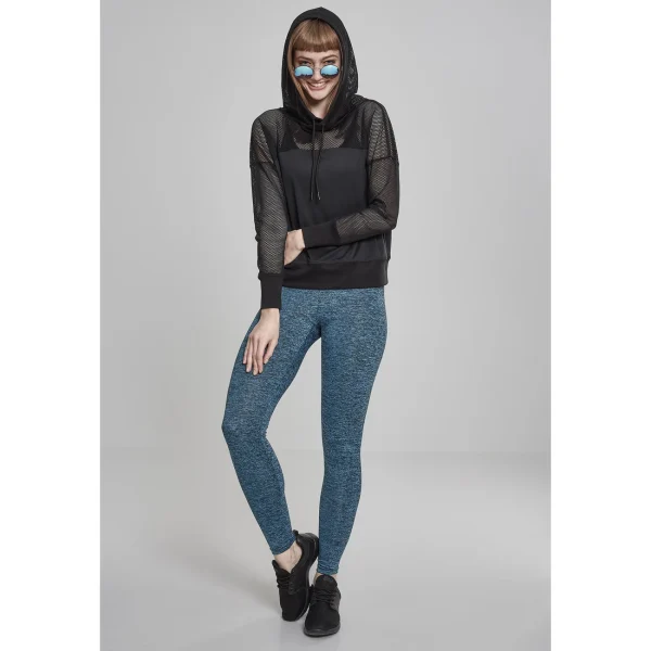 Meilleure affaire 🎁 Mode- Lifestyle Femme Urban Classics Sweatshirt Femme Urban Classic Mesh NOIR 🎉 3