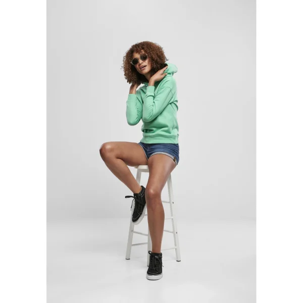 Grosses soldes ✔️ Mode- Lifestyle Femme Urban Classics Sweat À Capuche Femme Urban Classics (grandes Tailles) VERT 🤩 1