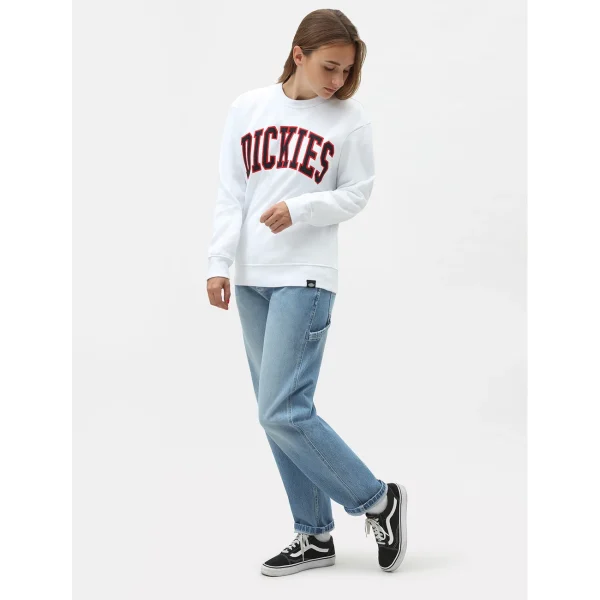 Le moins cher ❤️ Mode- Lifestyle Femme Dickies Sweatshirt Femme Dickies Mount Sherman BLANC 🎁 5