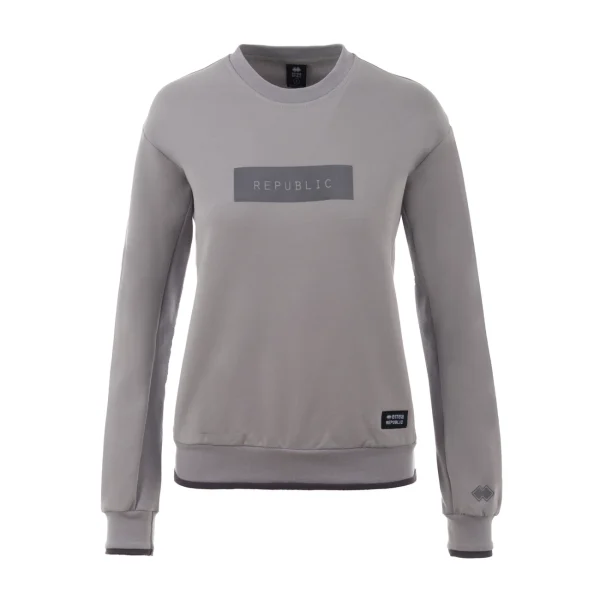 Nouveau 🎉 Fitness Femme Errea Sweatshirt Femme Errea Contemporary Round Neck GRIS 🌟 1