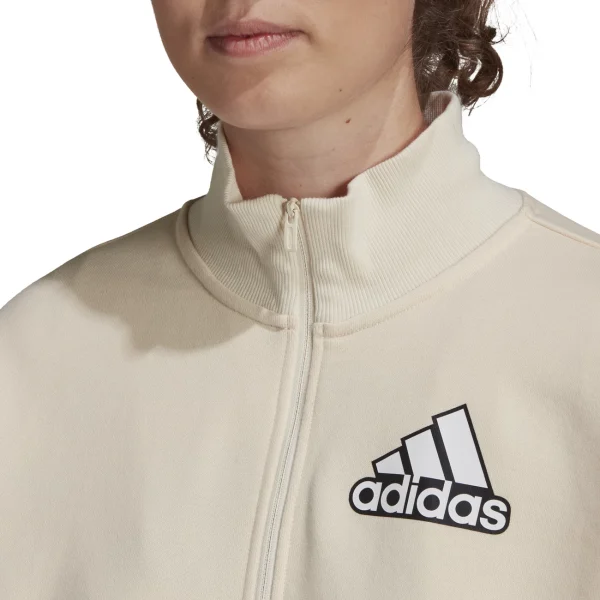 Grosses soldes 🔔 Fitness Femme Adidas Sweatshirt Femme Adidas Essentials Outlined Logo BLANC 👍 1