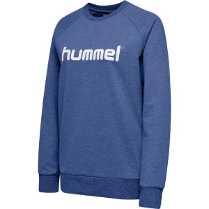 Offres 🌟 Fitness Femme Hummel Sweatshirt Femme Hummel Cotton Logo GRIS 🌟 10