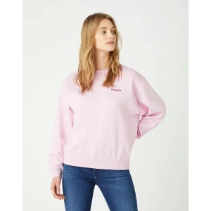 Budget ⭐ Mode- Lifestyle Femme Wrangler Sweatshirt Femme Wrangler Retro ROSE ⌛ 10