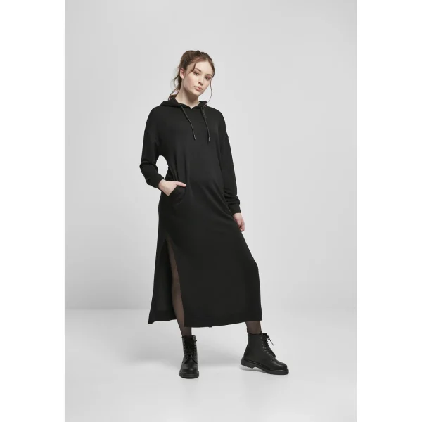 De gros ❤️ Mode- Lifestyle Femme Urban Classics Sweatshirt Robe Femme Urban Classics Modal Terry Long-grandes Tailles NOIR 👏 5