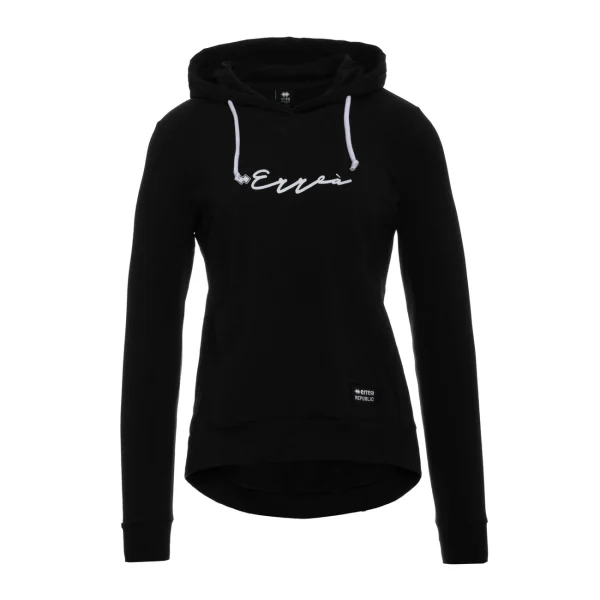 Sortie ⭐ Fitness Femme Errea Sweatshirt Femme Errea Essential Calligrafic Logo NOIR ⭐ 1